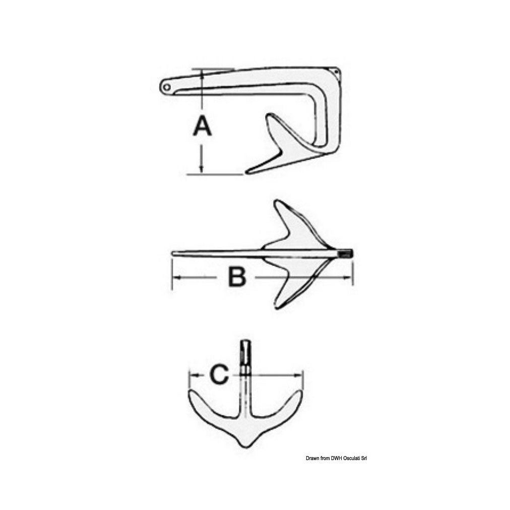 Trefoil Anchor 20KG