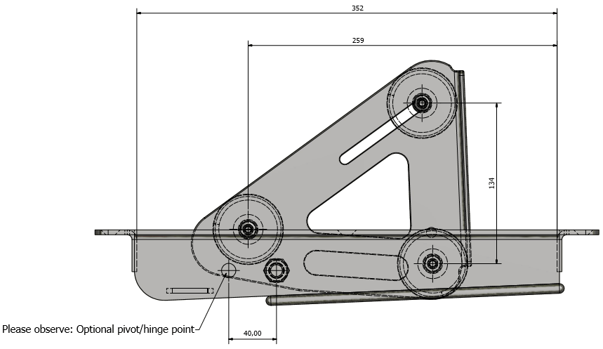 ENGBO FLUSH ANCHOR WINDLASS ROLL FOR BATHING PLATFORM