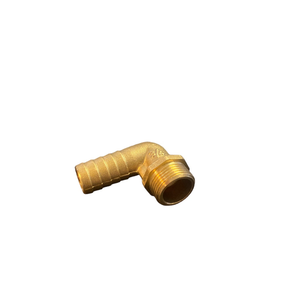 BRASS FITTING  3/4" X 19 MM 90°