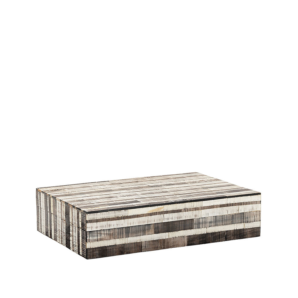 PERLA Box Brown/white