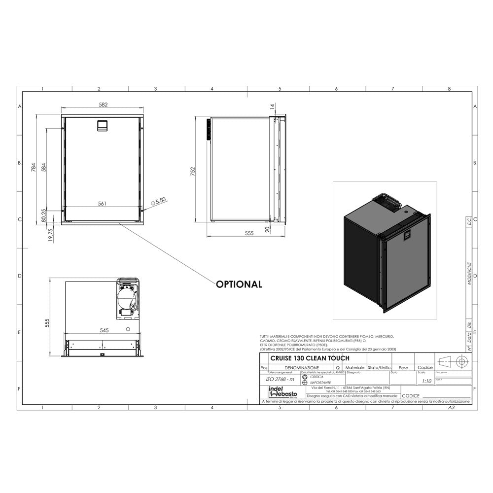 ISOTHERM CR130 INOX right