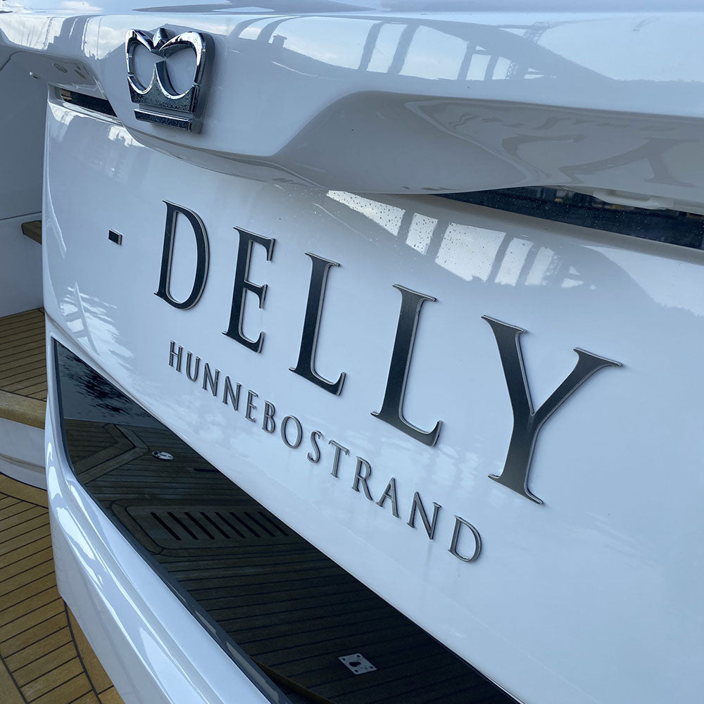 Custom Stainless Steel Boat Name & Home Port
