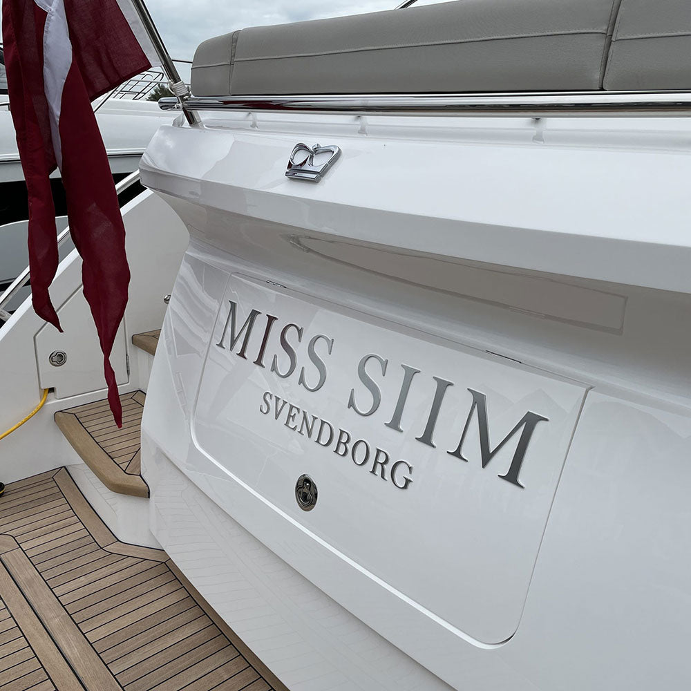 Custom Stainless Steel Boat Name & Home Port