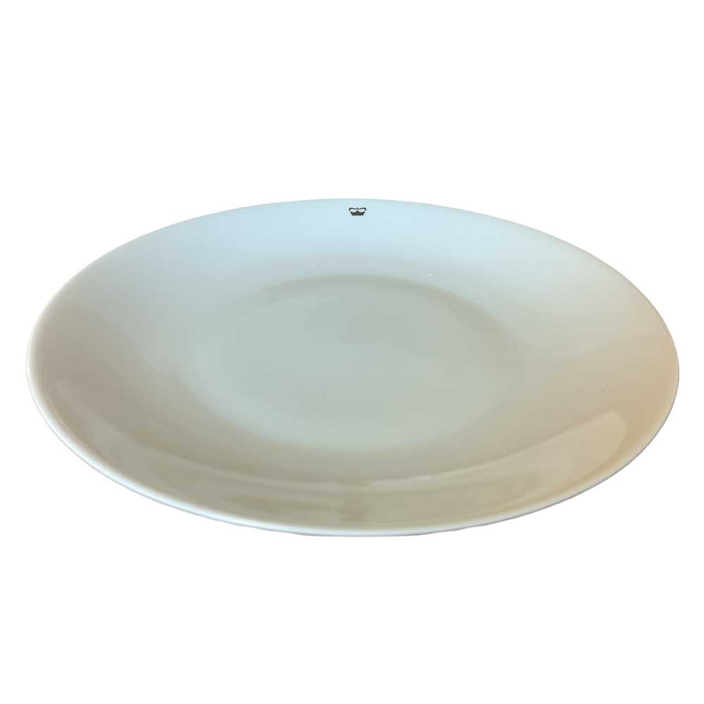 PRINCESS CROCKERY DINNER PLATE 26.5CM CRESTED WHITE