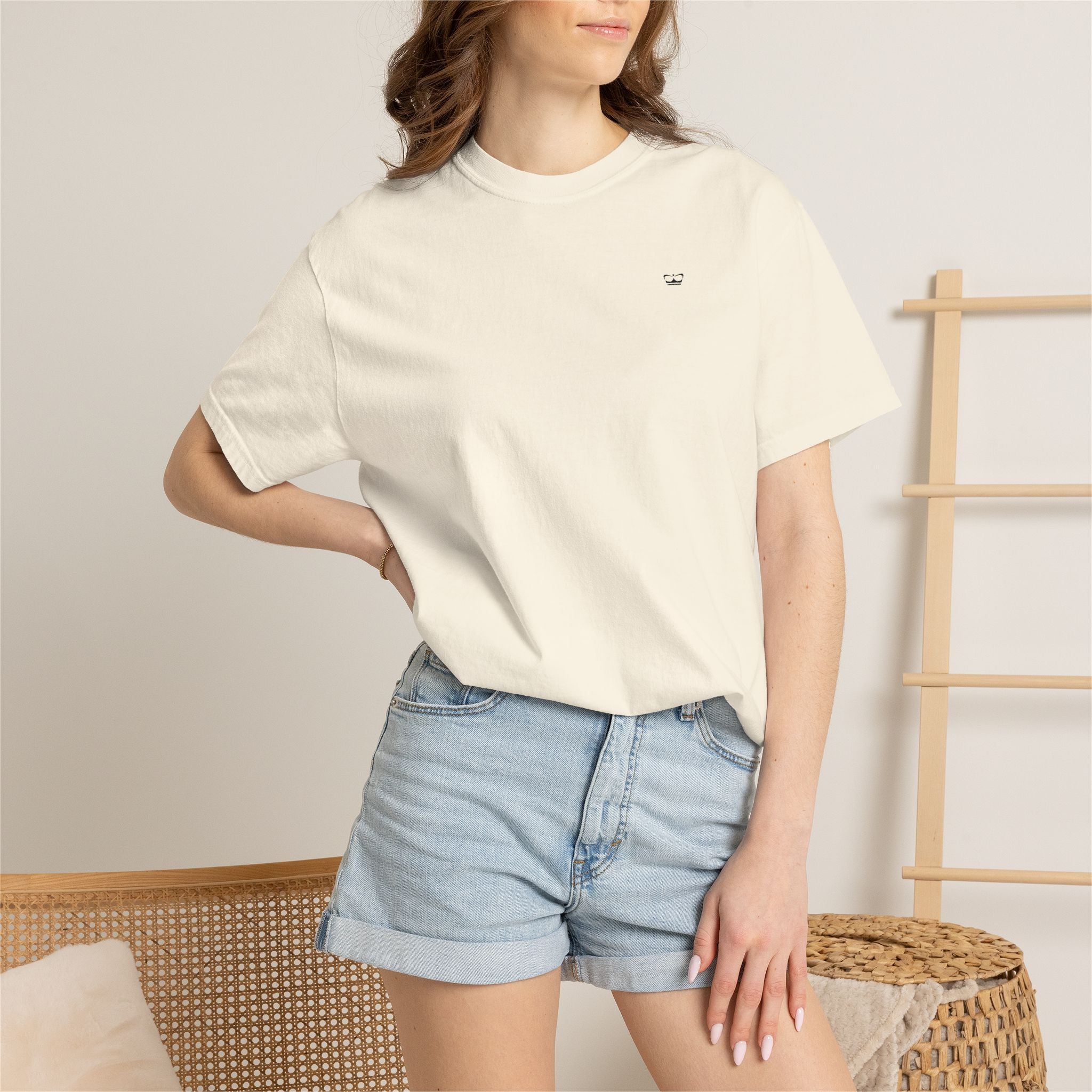 Princess T-shirt med sort broderet logo