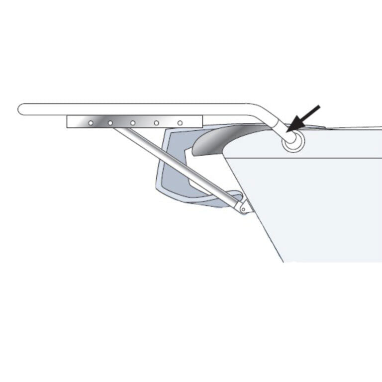 Bugspriet 900 mm mit Bugleiter (komplett)