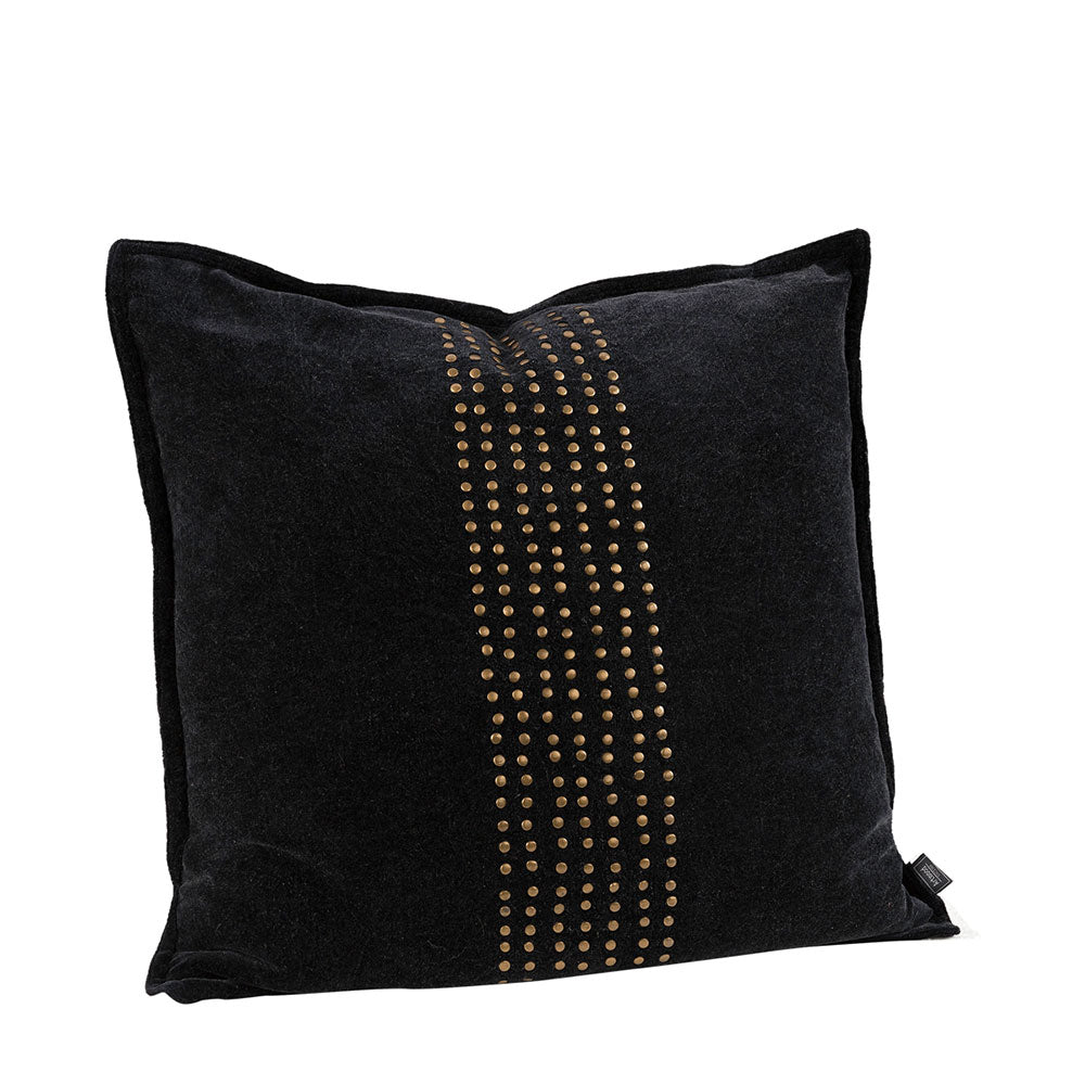 Fodera cuscino KELLY STUDS NERA 50x50