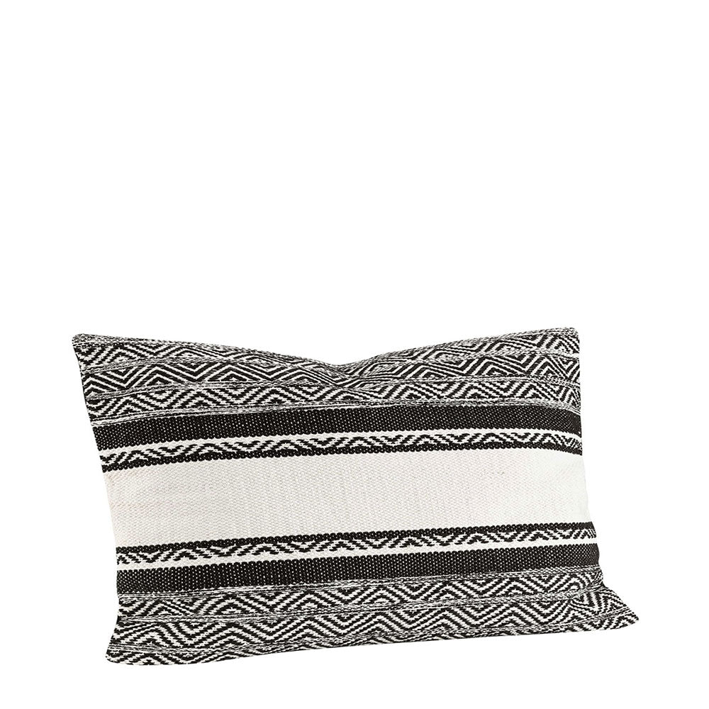 POLLENCA Copricuscino 60x40 nero-bianco