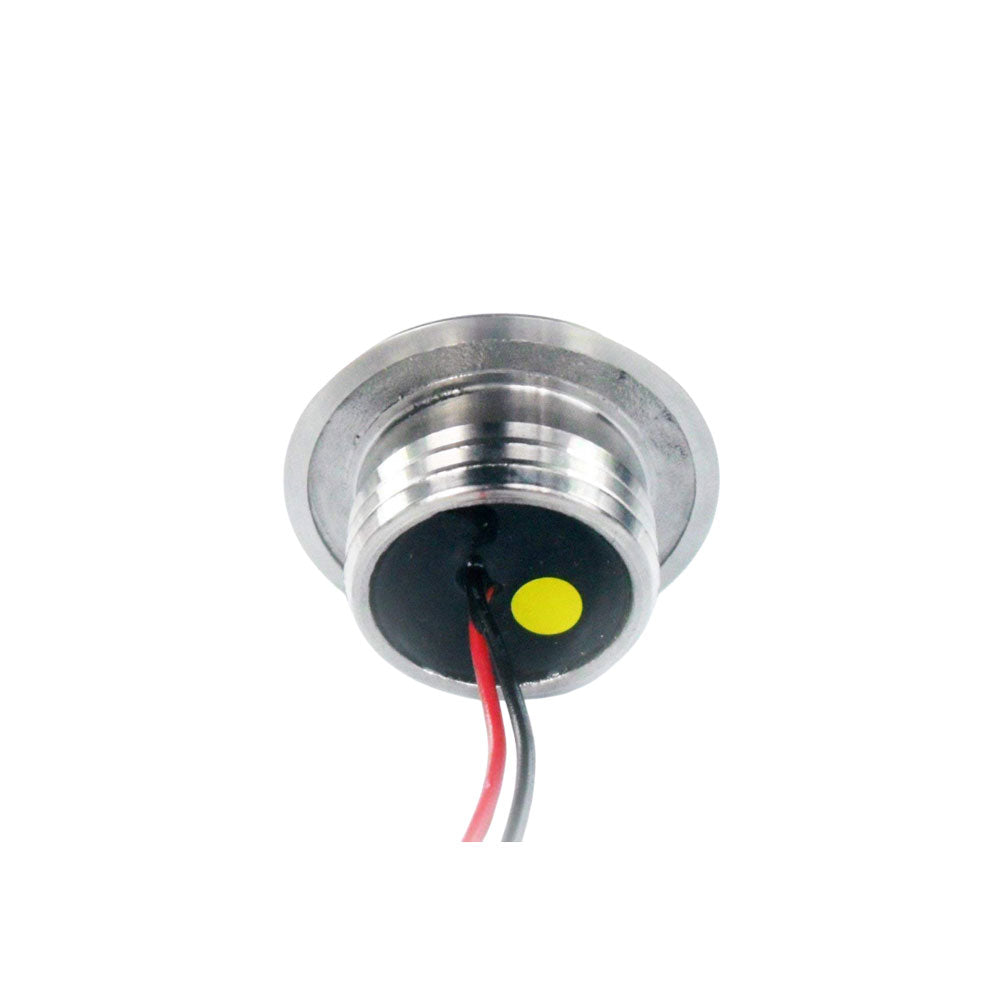 LED STEP LIGHT ROUND 12/24V WHITE