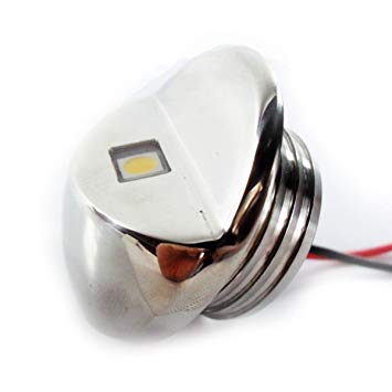 LED STEP LIGHT ROUND 12/24V WHITE