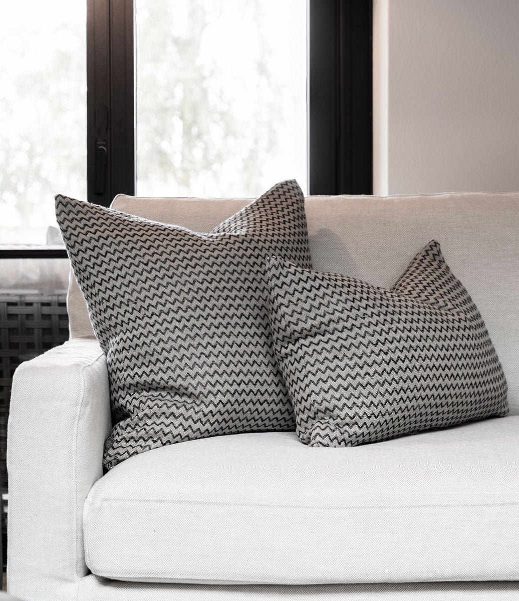 CASA linen black CC plain Cushioncover 50x50