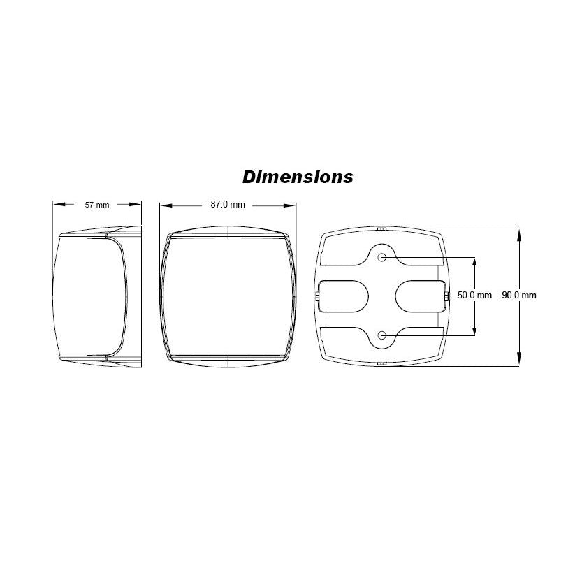 3 NM NaviLED PRO Masthead Navigation Lamp White 2LT 959 940-211