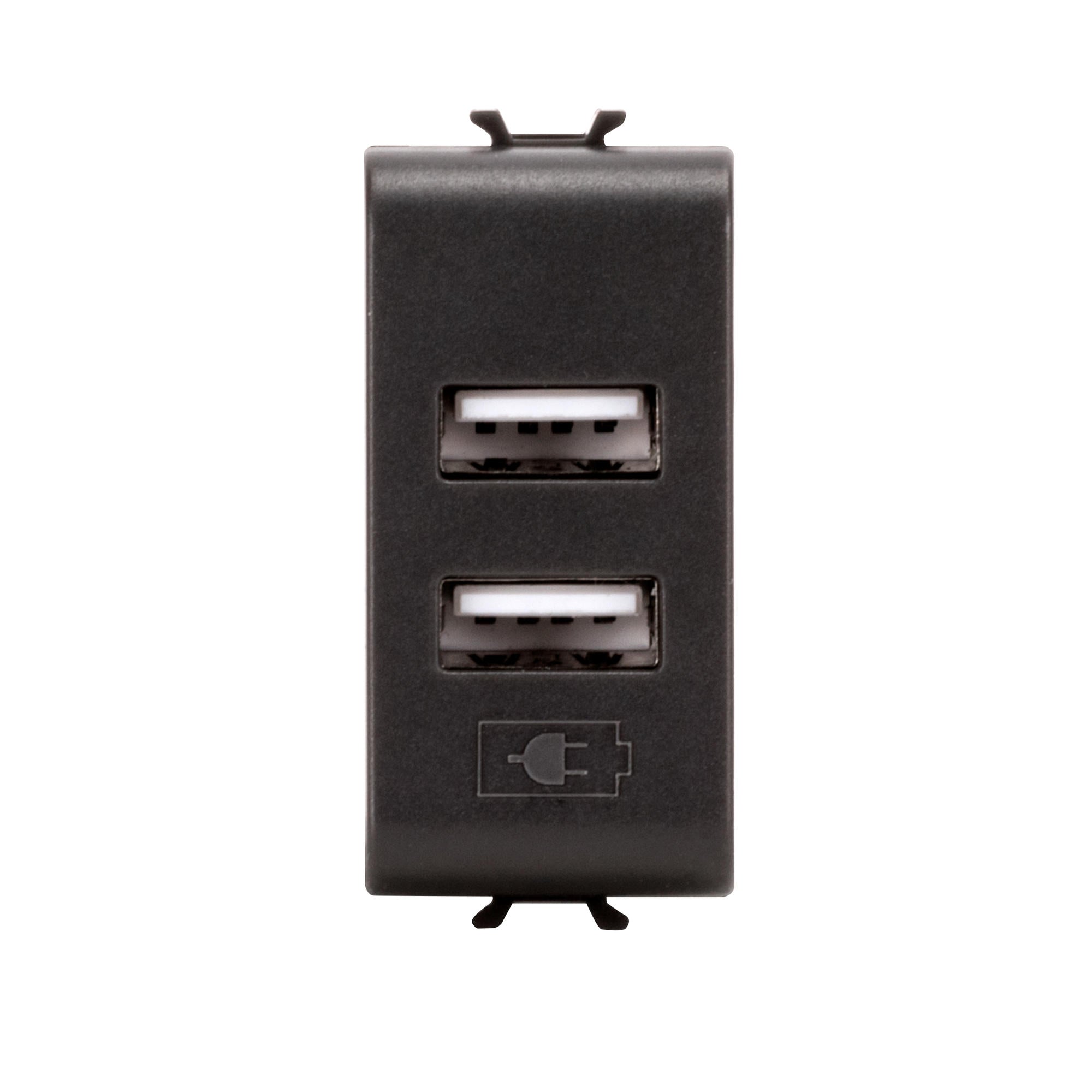 مخرج USB مزدوج GEWISS GW12450 1G