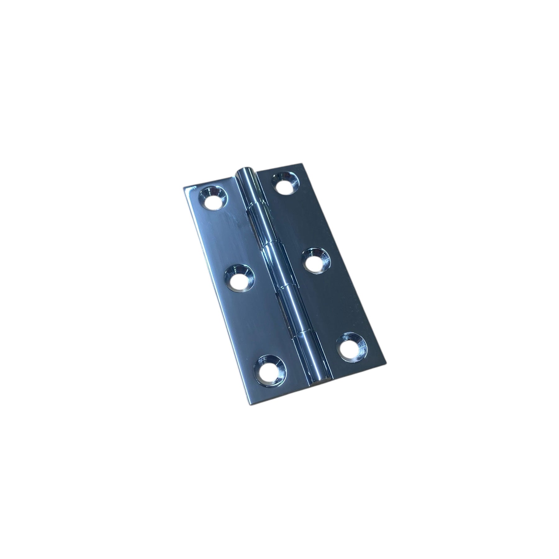 CHROMED BRASS BUTT HINGE 3" X 1 5/8"