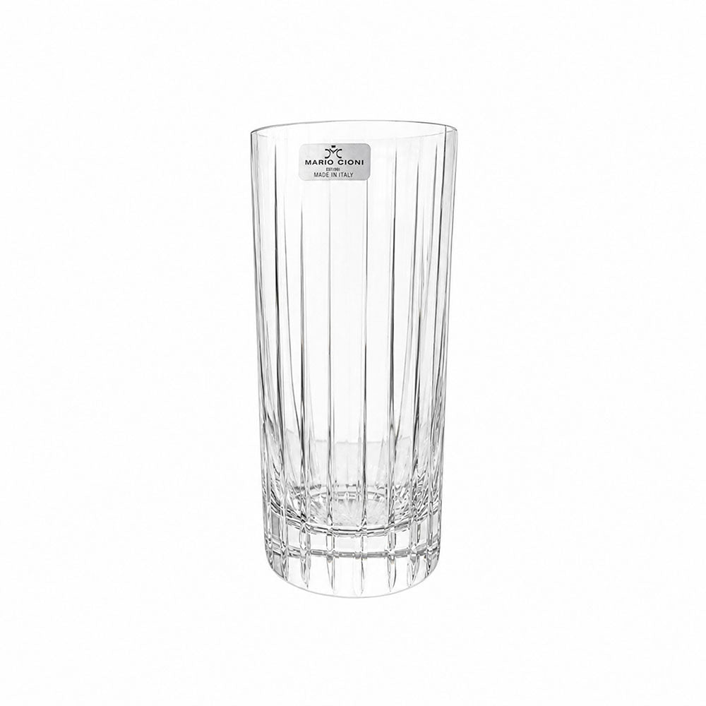 Vaso alto de cristal tallado Lucrezia