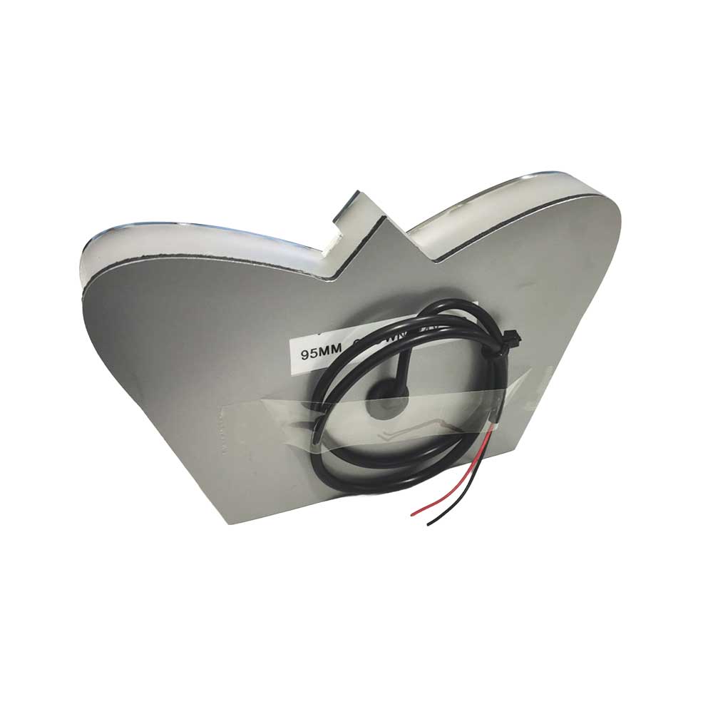 LOGO CORONA DE PRINCESA ILUMINADA 70MM DE ALTO BLANCO FRÍO 24V