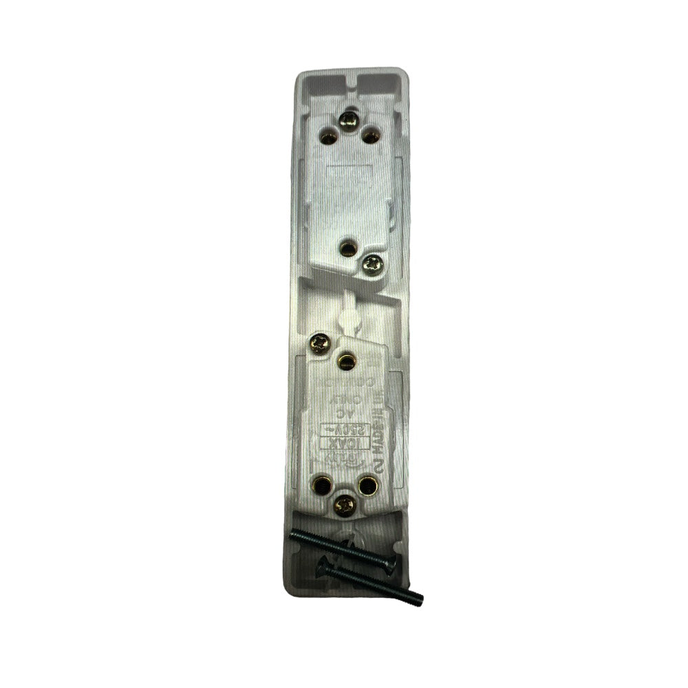SWITCH 2G 3 WAY ARCHITRAVE WHITE