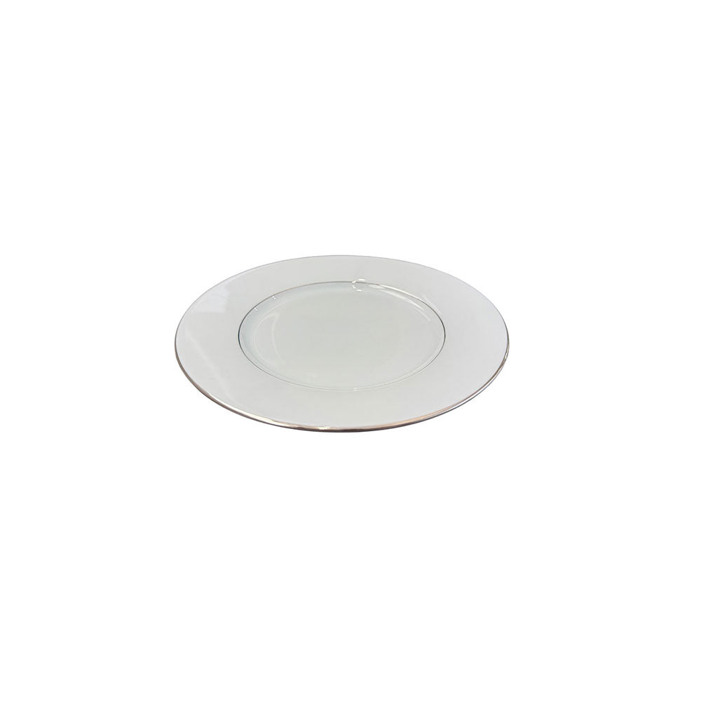 Hvid Sous le Soleil Platinum desserttallerken