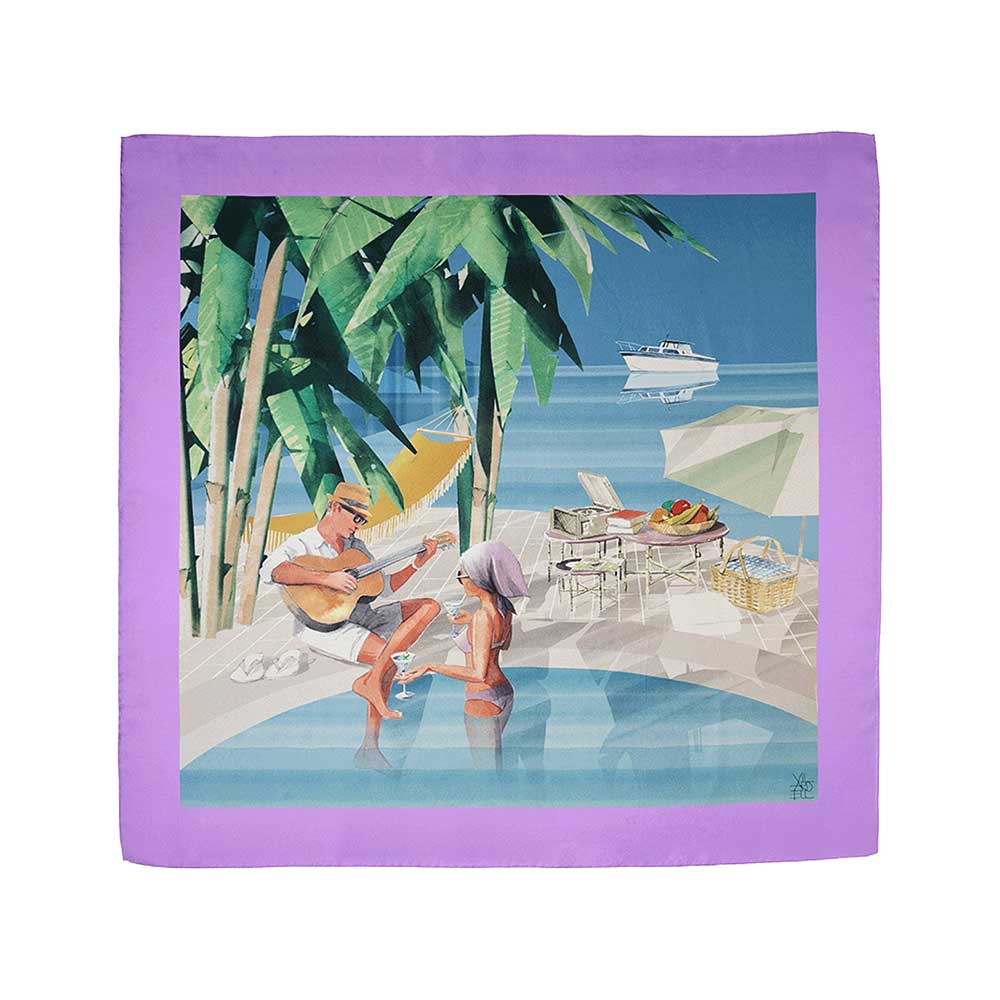 Princess scarf, purple