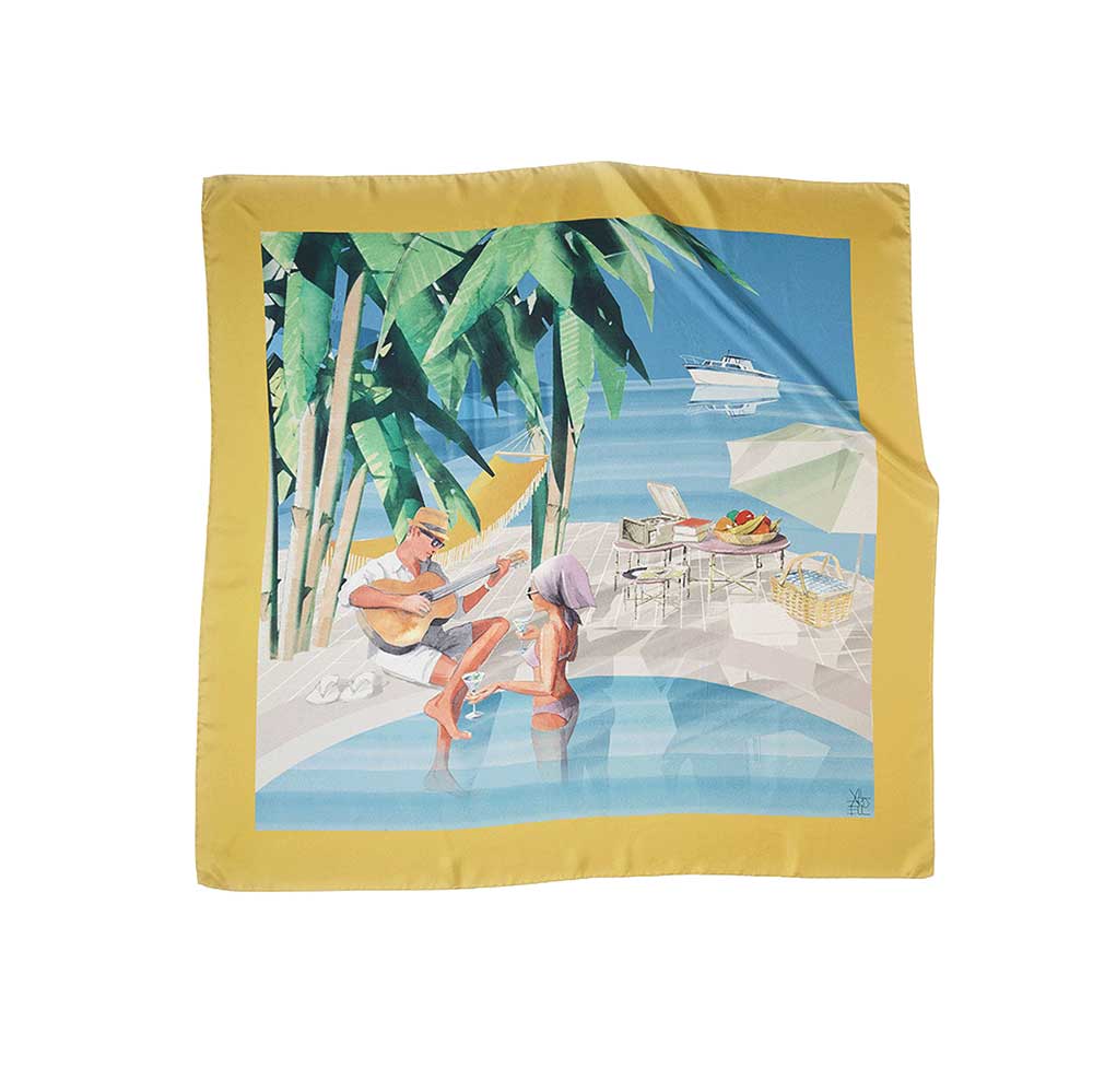 Princess scarf, yellow
