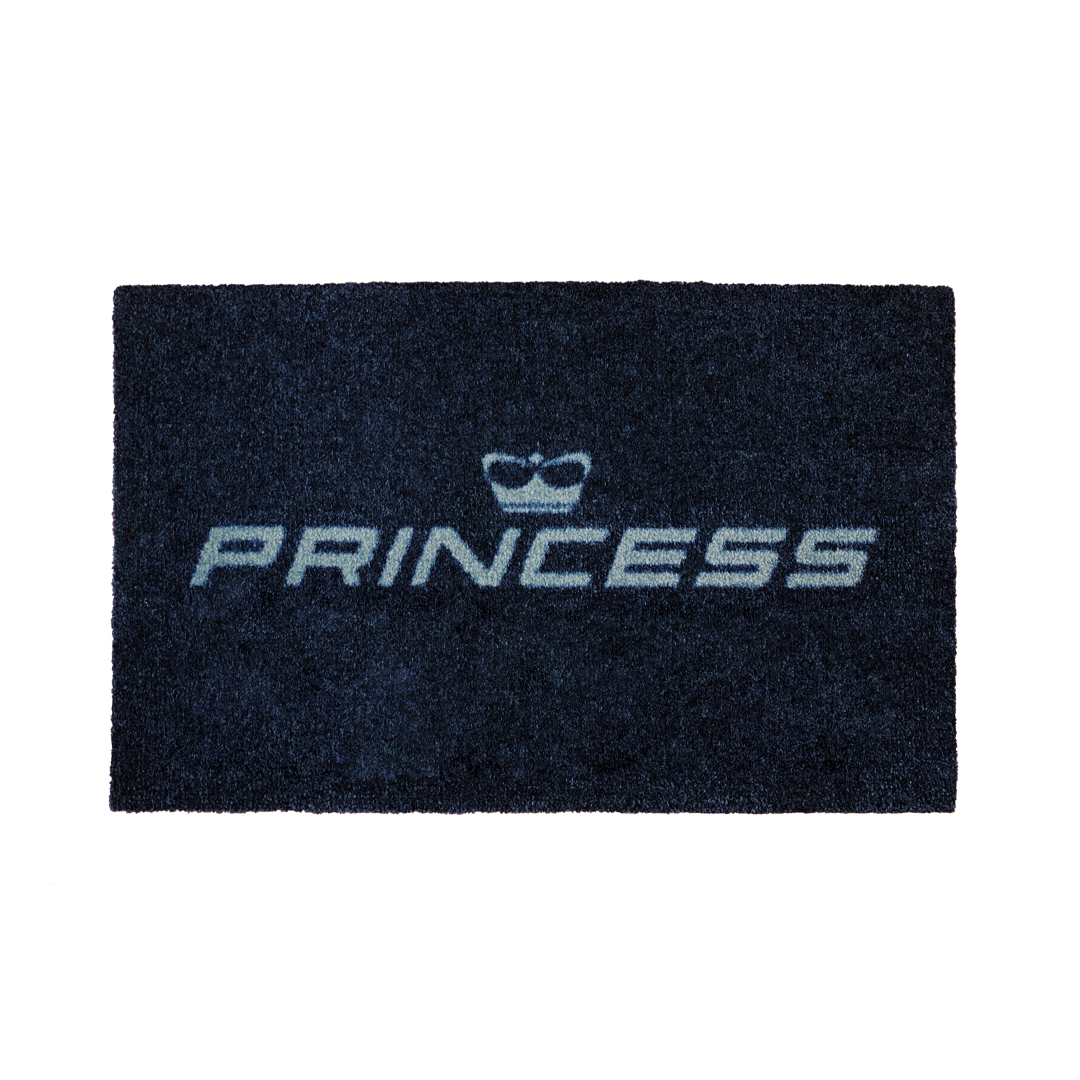 Buy wholesale Doormat soy single bienvenidas princesas blue